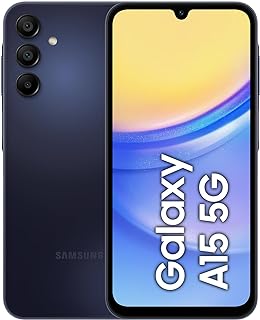 Samsung Galaxy A15 5G Smartphone Factory Unlocked Android Mobile Phone, 128GB, Blue Black