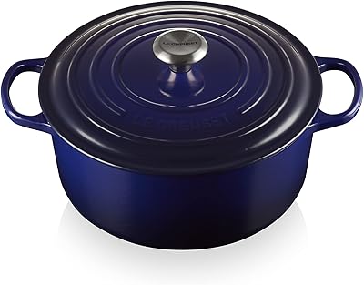 Le Creuset Enameled Cast Iron Signature Round Dutch Oven, 7.25 qt., Indigo