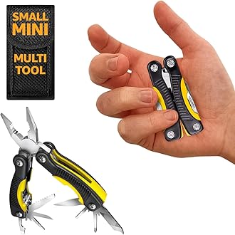 Image of Mini Multitool Knife 12 in 1 - Small Pocket Multi Tool with Knife and Pliers - Best Small Utility Multi Purpose All in One Tools for Men Women - Best Gear Accessory for EDC Work Camping Hiking 2229