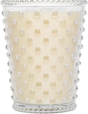 Simpatico No. 26 Scotch Pine Hobnail Candle, Crisp Pine Scent, Pressed Hobnail Glass Jar, 100-Hour Burn Time, Scented Candles for Home, 16 oz