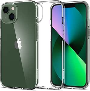 Spigen Liquid Crystal [Anti-Yellowing Technology] Designed for iPhone 13 Case (2021) - Crystal Clear