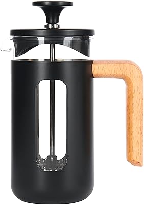 La Cafetière Pisa Stainless Steel Cafetière, Three Cup, Black, Gift Boxed