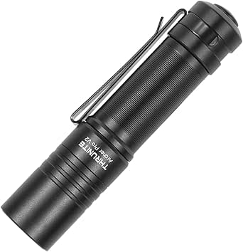 ThruNite Archer Pro V2 EDC Flashlight - 950 Lumens, USB-C Rechargeable, Tail Switch LED Penlight for Camping, Outdoor &amp; Emergency - Cool White (Black)