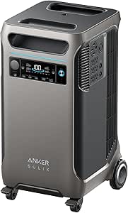 Anker SOLIX F3800 Portable Power Station, 3840Wh, LiFePO4 Batteries, Ultra-High 6000W AC Output with 120V/240V, Solar Generator for Home Backup, RVs, Emergencies, Power Outages, and Outdoor Camping