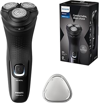 Image of Philips Electric Shaver Series 3000X - Wet & Dry Electric Shaver for Men in Deep Black, with SkinProtect Technology, Pop-up Beard Trimmer, Ergonomic Men's Shaver (Model X3001/00)