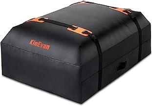 Kimevan Waterproof Rooftop Cargo Carrier, Upgrade Waterproof Design Luggage Roof Rack Soft Cargo Bag 15 Cubic feet for All...
