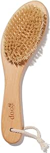 goop Beauty Dry Brush | Exfoliating &amp; Detoxifying for Dry Skin | Wooden Brush with Natural Biodegradable Sisal Fibers | Sweeps Away Dead Skin Cells for Luminous, Smooth Skin | FSC-Certified