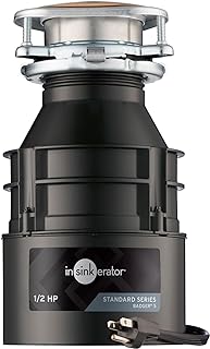 InSinkErator Badger 5 Garbage Disposal with Power Cord, Standard Series 1/2 HP Continuous Feed Food Waste Disposer, Badger...