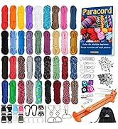 MONOBIN Paracord, 550 Paracord Combo Kit with Instruction Book - 36 Colors Multifunction Paracord...