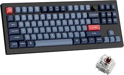 Keychron V3 Max TKL Wireless Mechanical Keyboard, QMK/VIA RGB Bluetooth/2.4 GHz/Wired, 87 Keys Hot-Swappable with Gateron Brown Switch, Compatible with Mac Windows Linux