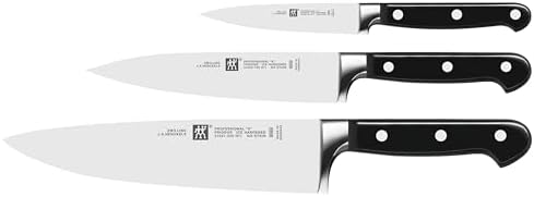 Zwilling J.A Henckels Professional S 3 Piece Black/Stainless Steel Knife Set