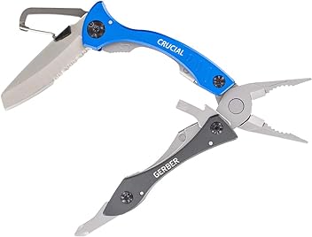 Image of Gerber Gear Crucial Multi-Tool - Blue w/Pocket Clip [31-002951]