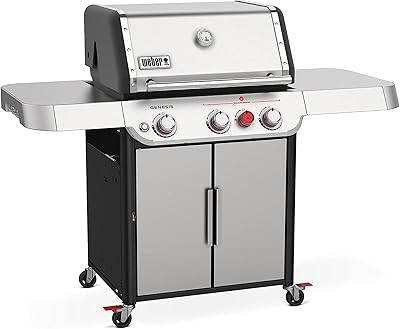 Weber Genesis S-325S Liquid Propane Gas Grill, Stainless Steel