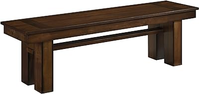 Lexicon Tori Wood Bench, Walnut