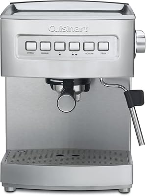 Cuisinart Espresso EM-200NP1 Programmable 15-Bar Maker, Stainless Steel