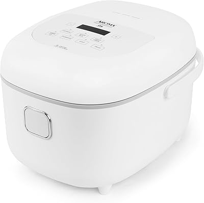 Aroma Housewares Professional 8-Cups (Cooked) / 2Qt. 360° Induction Rice Cooker & Multicooker (ARC-7604), White