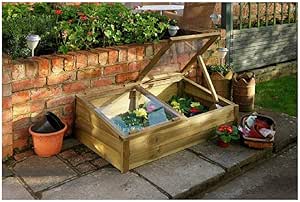 Large Wooden Pressure Treated Overlap Cold Frame Greenhouse.