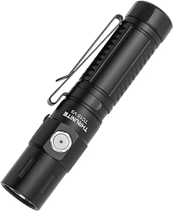 ThruNite TC15 V3 2403 High Lumen Flashlight, USB C Rechargeable LED Handheld Flashlights, Ultra-Bright XHP 35.2 LED, Indoor/Outdoor (Camping, Security and Emergency Use) Cool White - Black CW