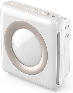 Coway Airmega AP-1512HH(W) True HEPA Purifier with Air Quality Monitoring, Auto, Timer, Filter Indicator, and Eco Mode, 16.8 x 18.3 x 9.7, White