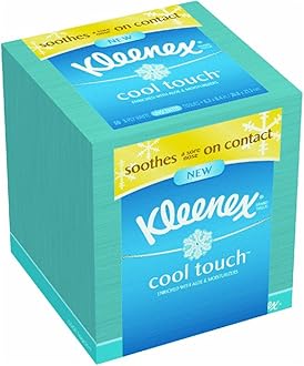 Image of 3-Ply Cool Touch Facial Tissue - 50 Tissues per Box / 27 Boxes