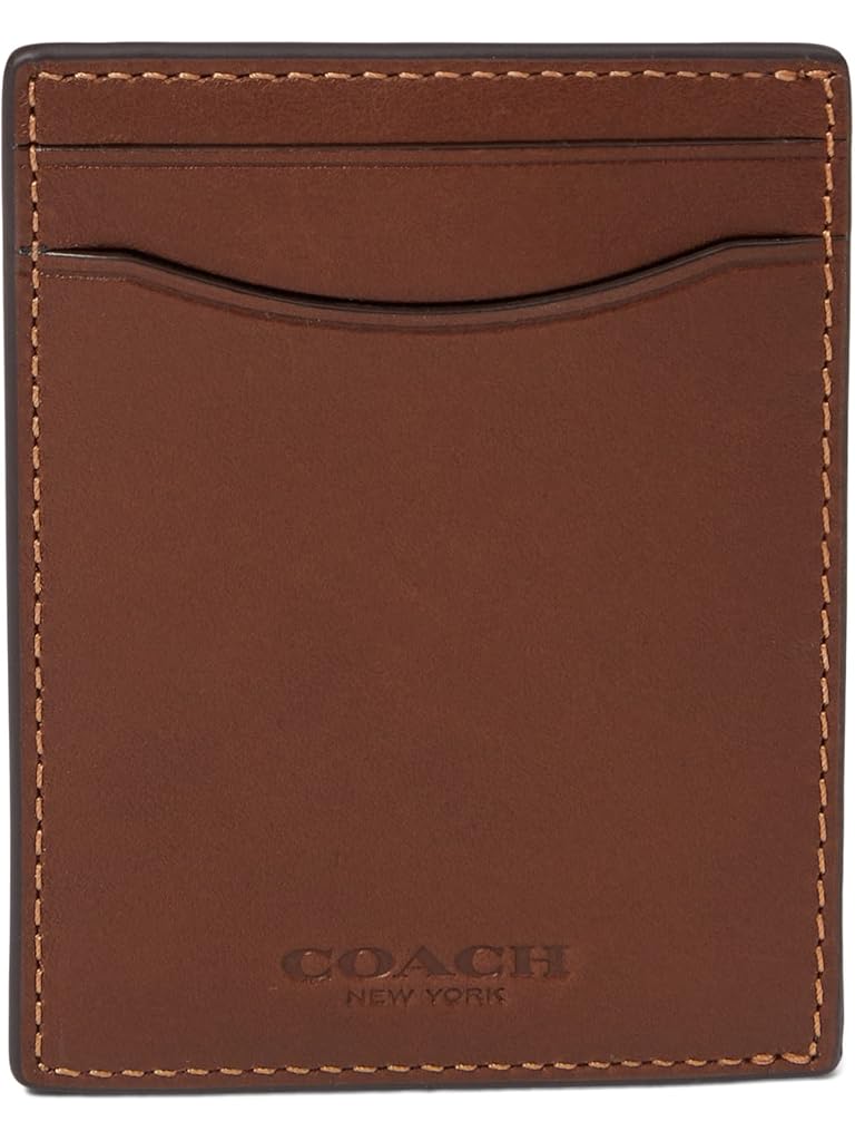 COACH Money Clip Card Case in Sport Calf