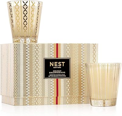 NEST New York Holiday & Birchwood Pine Scented Classic Candle Set