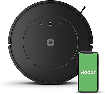 iRobot Roomba Vac Essential Robot Vacuum (Q0120) - Easy to use, Power-lifting suction, Multi-surface cleaning, Smart navigation cleans in neat rows, Self-charging, Alexa