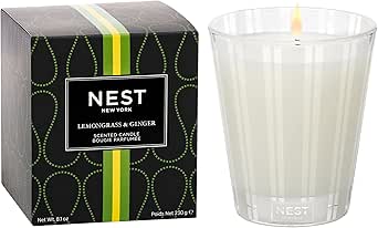 NEST Fragrances Lemongrass &amp; Ginger Scented Classic Candle, 8 Ounce