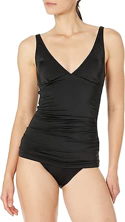 Amazon Essentials Women&#39;s Tankini Swim Top (Available in Plus Size)