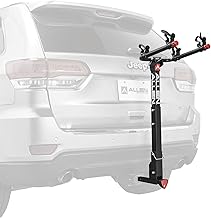 Allen Sports Deluxe Locking Quick Release 2-Bike Carrier for 2 Inch & 1 4 in. Hitch, Model 522QR , Black