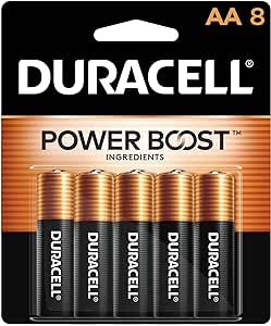 Duracell - CopperTop AA Alkaline Batteries - long lasting, all-purpose Double A battery for household and business - 8 count