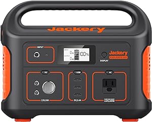 Jackery Portable Power Station Explorer 500, 518Wh Outdoor Solar Generator Mobile Lithium Battery Pack with 110V/500W AC Outlet for Home Use, Emergency Backup,Road Trip Camping (Solar Panel Optional)