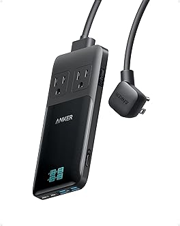 Image of Anker Prime 6-in-1 USB C Charging Station, 140W Compact Power Strip for Work and Travel, 5 ft Detachable Extension Cord with 6 Ports, for iPhone 15/15 Plus/15 Pro/15 Pro Max(Non-Battery, Non-Wireless)