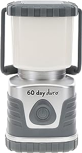ust 60-DAY Duro LED Portable 1200 Lumen Lantern with Lifetime LED Bulbs and Hook for Camping, Hiking, Emergency and Outdoor Survival, Titanium, One Size (20-PLN0C6D002)