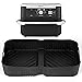 Pietuley Large Silicone Air Fryer Liners for Ninja Flex Drawer Air Fryer Accessories AF500UK / Ninja Foodi Flexdrawer Dual Air Fryer 10.4L AF500UK, Ninja Air Fryer Liners 10.4 Litre Inserts (Black)