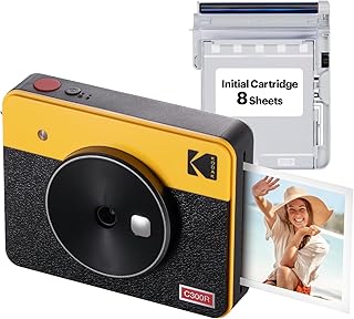 Kodak Mini Shot 3 Retro 2-in-1 Portable 3x3” Wireless Instant Camera & Photo Printer, Compatible with iOS, Android & Bluet...