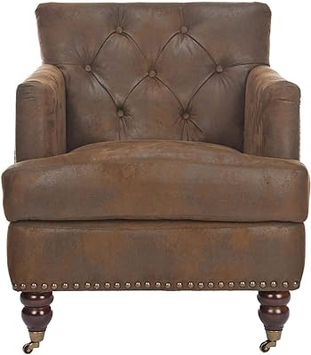 Safavieh Hudson Collection Mario Antiqued Brown Club Chair