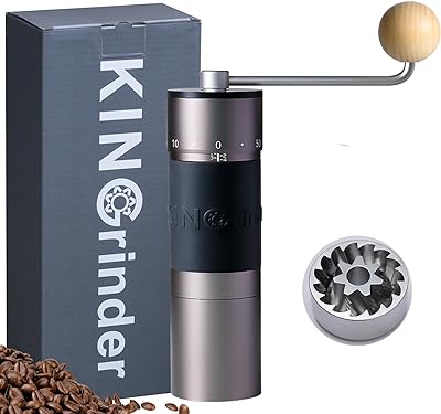 【Famous KOL Recommended】KINGrinder K6 Manual Hand Coffee Grinder (K6-Bent Handle)