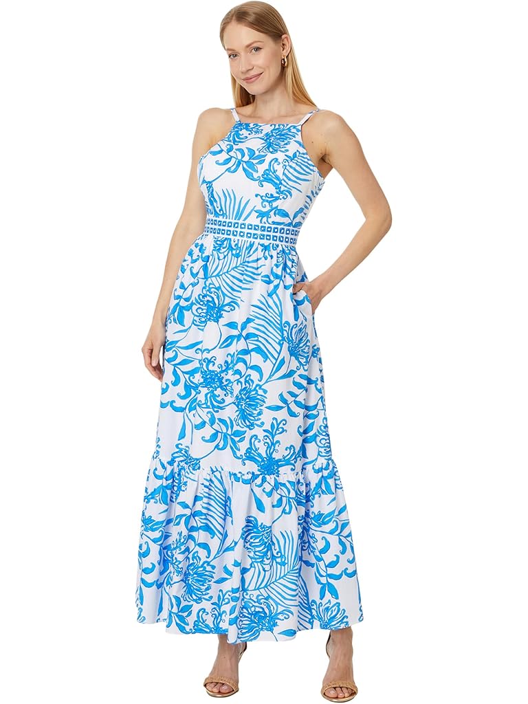 Lilly Pulitzer Charlese Cotton Halter Maxi