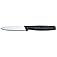 Victorinox 3.25 Inch Paring Knife with Straight Edge, Spear Point, Large Handle, Black