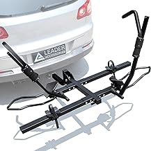 Leader Accessories 2" Hitch Bike Rack, Carry 2 Bikes up to 75 lbs Each for Standard, Fat Tire and Electric Bicycles - Heav...