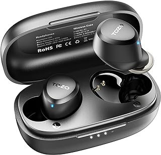 TOZO A1 Mini Wireless Earbuds Bluetooth 5.3 in Ear Light-Weight Headphones Built-in Microphone, Immersive Premium Sound Lo...