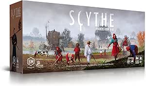 Stonemaier Games: Scythe: Invaders from Afar Expansion | Add 2 New Factions to Scythe (Base Game) | Increase Scythe Player Count to 7 | 1-7 Players, 140 Mins, Ages 14+