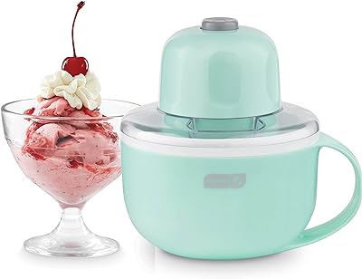 DASH My Mug Ice Cream Maker, for Ice Cream, Gelato, Sorbet, Frozen Yogurt, and Custom Mix-Ins