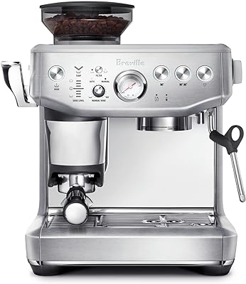 Breville the Barista Express Impress Espresso Machine with Grinder & Milk Frother, Espresso Maker with Assisted Tamping, Cappuccino & Latte Machine for Home, BES876BSS, Brushed Stainless Steel