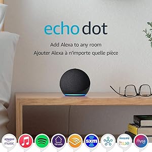 Echo Dot (4th Gen, 2020 release) | Smart speaker with Alexa | Charcoal