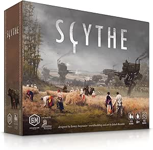 Stonemaier Games: Scythe (Base Game) | an Engine-Building, Area Control Strategy Board Game Set in Dieselpunk 1920s Europe for Adults and Family | 1-5 Players, 115 Mins, Ages 14+