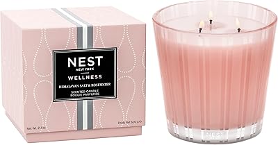 NEST New York Himalayan Salt & Rosewater Scented 3-Wick Candle