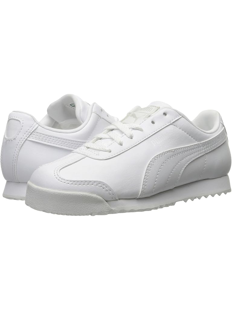 White PUMA Kids Puma Kids Roma Basic Sneaker (Little Kid/Big Kid)