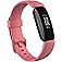 Fitbit Inspire 2 Health & Fitness Tracker with a Free 1-Year Premium Trial, 24/7 Heart Rate, Black/Rose, One Size (S & L Band